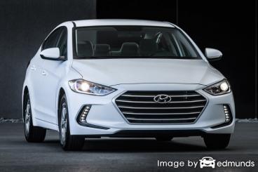 Insurance rates Hyundai Elantra in Scottsdale