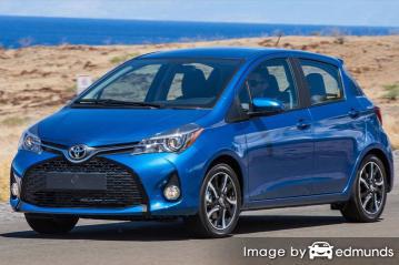 Insurance rates Toyota Yaris in Scottsdale